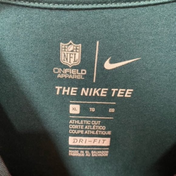NIKE Onfield Apparel NFL Football Tee Short Sleeve Shirt EAGLES - Picture 4 of 4
